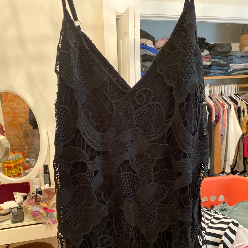 Black cocktail dress